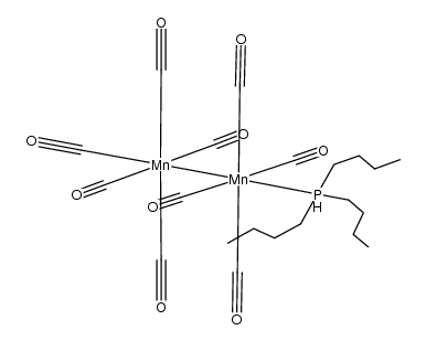e-Mn2(CO)9P(n-Bu)3 Structure