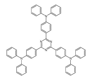 4-[4,6-bis[4-(N-phenylanilino)phenyl]-1,3,5-triazin-2-yl]-N,N-diphenylaniline结构式