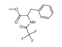 N-trifluoroacetyl-D/L-phenylalanine methyl ester Structure