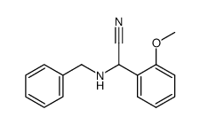 2-(benzylamino)-2-(2-methoxyphenyl)acetonitrile结构式