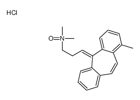 (3E)-N,N-dimethyl-3-(4-methyldibenzo[1,2-a:1',2'-e][7]annulen-11-ylidene)propan-1-amine oxide,hydrochloride结构式