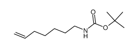 Carbamic acid, 6-heptenyl-, 1,1-dimethylethyl ester (9CI) Structure