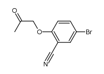 5-bromo-2-(2-oxopropoxy)benzonitrile Structure