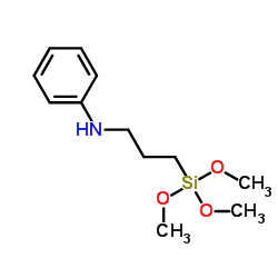 N-(3-(Trimethoxysilyl)propyl)aniline structure