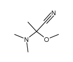 2-Dimethylamino-2-methoxy-propionitril结构式