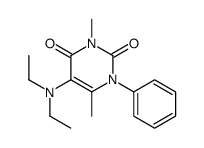 5-(Diethylamino)-3,6-dimethyl-1-phenylpyrimidine-2,4(1H,3H)-dione结构式