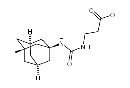 3-{[((1-金刚烷基氨基)羰基]氨基}丙酸结构式