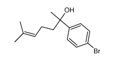 2-(4-Bromo-phenyl)-6-methyl-hept-5-en-2-ol结构式