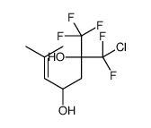 1-chloro-1,1-difluoro-6-methyl-2-(trifluoromethyl)hept-5-ene-2,4-diol结构式