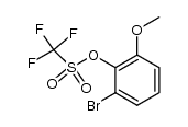 2-Bromo-6-methoxyphenyl trifluoromethanesulfonate结构式