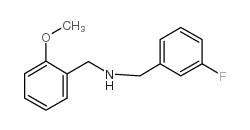 N-(3-氟苄基)-2-甲氧基苄基胺结构式