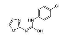 1-(p-Chlorophenyl)-3-(2-oxazolyl)urea结构式