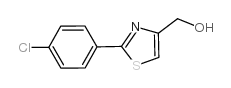 [2-(4-chlorophenyl)-1,3-thiazol-4-yl]methanol结构式