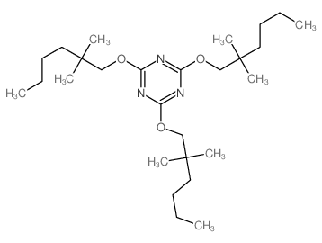 1,3,5-Triazine,2,4,6-tris[(2,2-dimethylhexyl)oxy]-结构式
