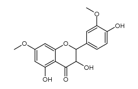 4',5-dihydroxy-3',7-dimethoxydihydroflavonol Structure