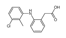 2-[(3-Chloro-2-methylphenyl)amino]benzeneacetic acid structure