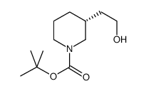(R)-1-N-Boc-3-羟乙基哌啶结构式