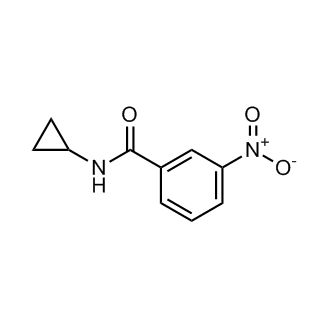 N-环丙基-3-硝基苯甲酰胺结构式