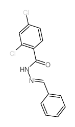 Benzoic acid,2,4-dichloro-, 2-(phenylmethylene)hydrazide结构式