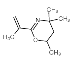5,6-二氢-2-异丙稀基-4,4,6-三甲基-1,3(4H)-噁嗪结构式