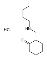 2-(butylaminomethyl)cyclohexan-1-one,hydrochloride Structure