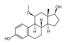11beta-Methoxyestradiol结构式