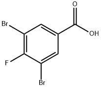 3,5-二溴-4-氟苯甲酸结构式
