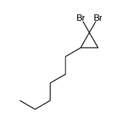 1,1-dibromo-2-hexylcyclopropane结构式