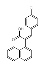 1-Naphthaleneaceticacid, a-[(4-chlorophenyl)methylene]- Structure