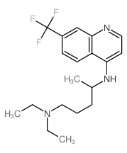 N,N-diethyl-N-[7-(trifluoromethyl)quinolin-4-yl]pentane-1,4-diamine Structure
