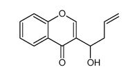 3-(1-hydroxybut-3-enyl)chromen-4-one结构式
