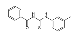 1-benzoyl-3-(3-methylphenyl)-2-thiourea Structure
