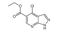 4-氯-1H-吡唑并[3,4-b]乙基吡啶-5-羧酸盐结构式