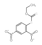 (2,4-dinitrophenyl)sulfanyl-ethoxy-methanethione Structure