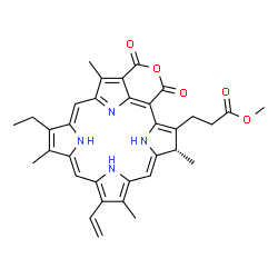 Purpurin 18 methyl ester structure