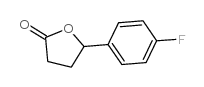 5-(4-氟苯基)-4,5-二氢-2(3H)-呋喃酮结构式