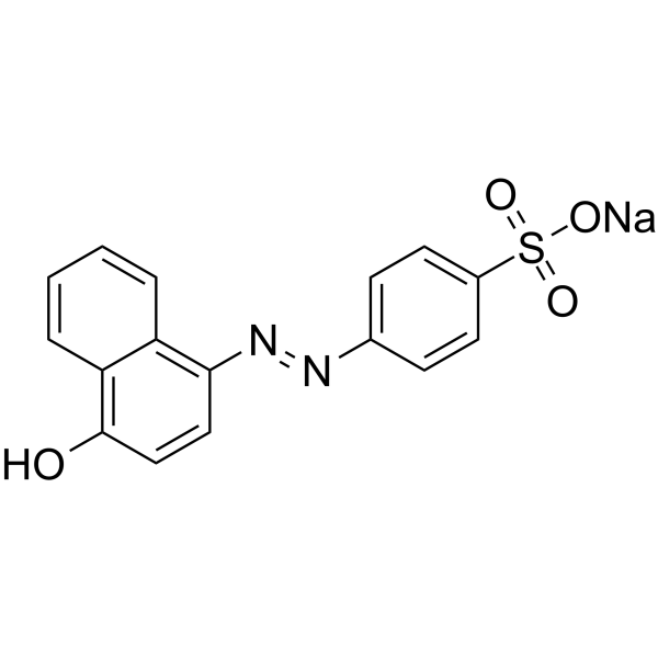 α-萘酚橙结构式