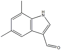 5,7-dimethyl-1H-indole-3-carbaldehyde Structure