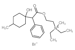 diethyl-[2-[2-(1-hydroxy-4-methyl-cyclohexyl)-2-phenyl-acetyl]oxyethyl]-methyl-azanium结构式