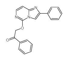 1-phenyl-2-[(8-phenyl-1,3,7-triazabicyclo[4.3.0]nona-2,4,6,8-tetraen-2-yl)oxy]ethanone Structure