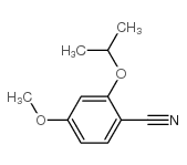 2-异丙氧基-4-甲氧基苯甲腈结构式
