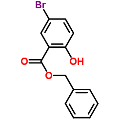 5-溴-2-羟基苯甲酸苄酯结构式