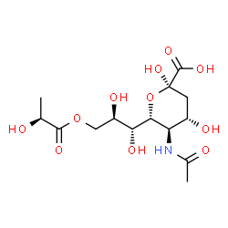 N-acetyl-9-O-lactylneuraminic acid structure