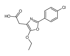 [2-(4-chloro-phenyl)-5-ethoxy-oxazol-4-yl]-acetic acid Structure