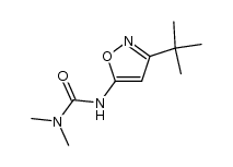 1,1-Dimethyl-3-(5-tert-butyl-4-isoxazolyl)urea结构式