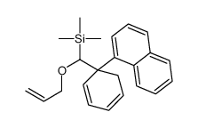 trimethyl-[(1-naphthalen-1-ylcyclohexa-2,4-dien-1-yl)-prop-2-enoxymethyl]silane结构式