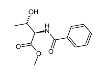 苯甲酰基-d-苏氨酸甲酯结构式
