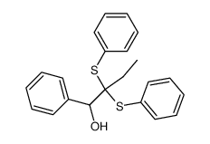 2,2-bis(phenylthio)-1-phenylbutan-1-ol结构式