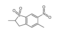 2,5-dimethyl-6-nitro-2,3-dihydro-1-benzothiophene 1,1-dioxide Structure