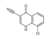 8-氯-4-羟基喹啉-3-甲腈结构式